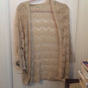 Tan beachy cardigan